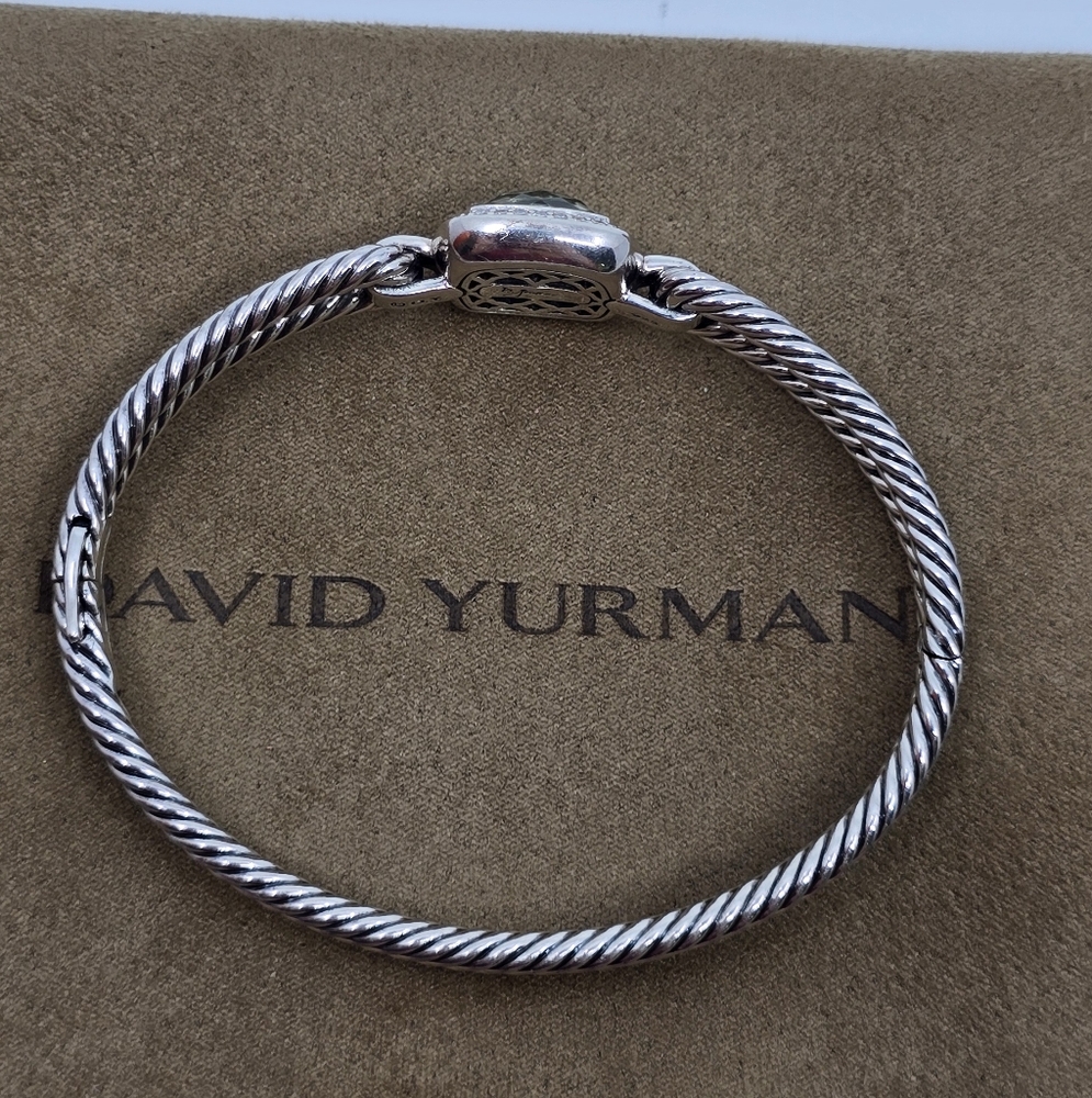 David Yurman Prasiolite & Diamond Albion Bracelet - Picture 6 of 11